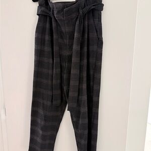 Target Brand Paper Bag Plaid Pants